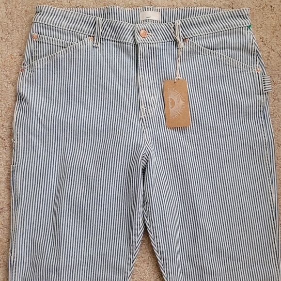 Porter Blue Striped Peyton Painters Pants - Picture 5 of 9
